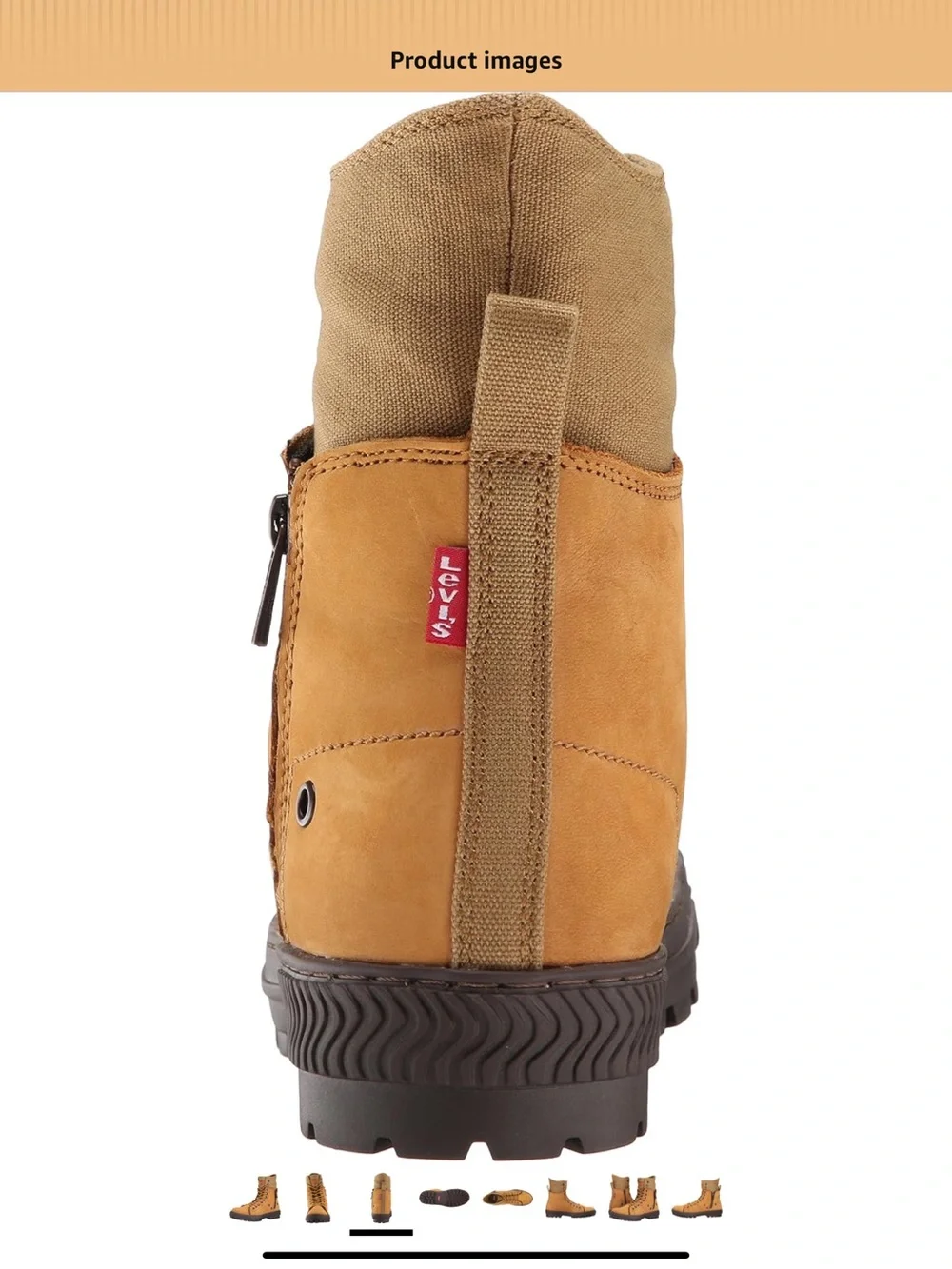 Levis Men's Sahara Nubuck Canvas Engineer Boot New